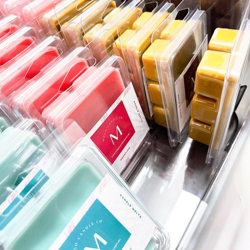 Image of Mogo Candle Co Wax Melt Trays in various scents